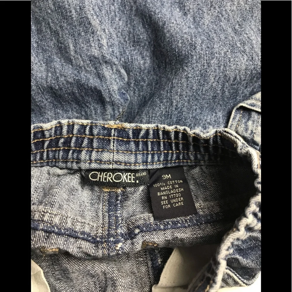 CARTERS thin puffer vest Cherokee jean pants 9M